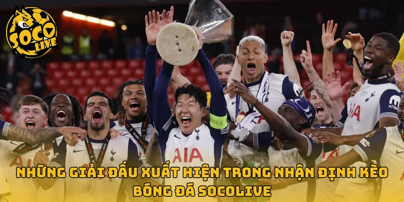 Những giải đấu xuất hiện trong nhận định kèo bóng đá Socolive
