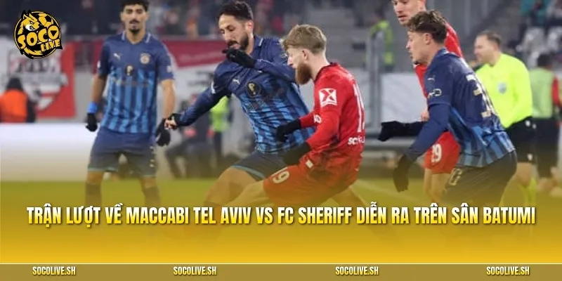 Trận đấu lượt về giữa Maccabi Tel Aviv vs FC Sheriff sẽ được diễn ra trên sân Batumi